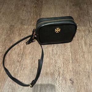 Black Leather Tory Burch Camera bag/ Crossbody